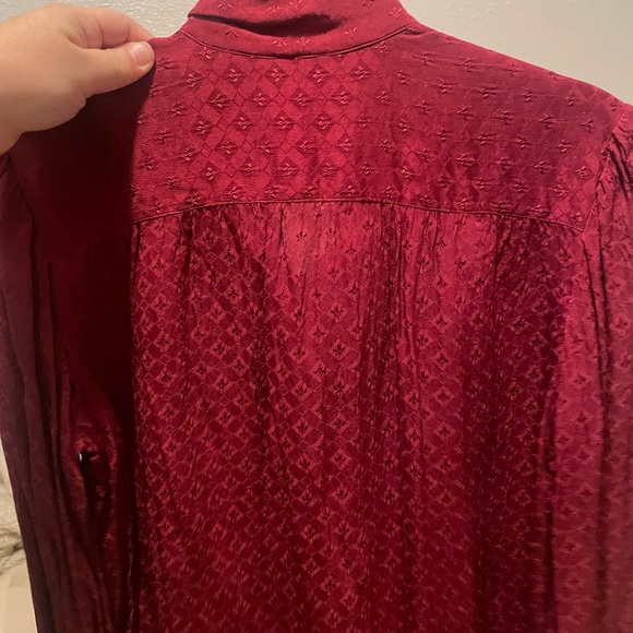 Givenchy red blouse size 8 - Picture 3 of 6